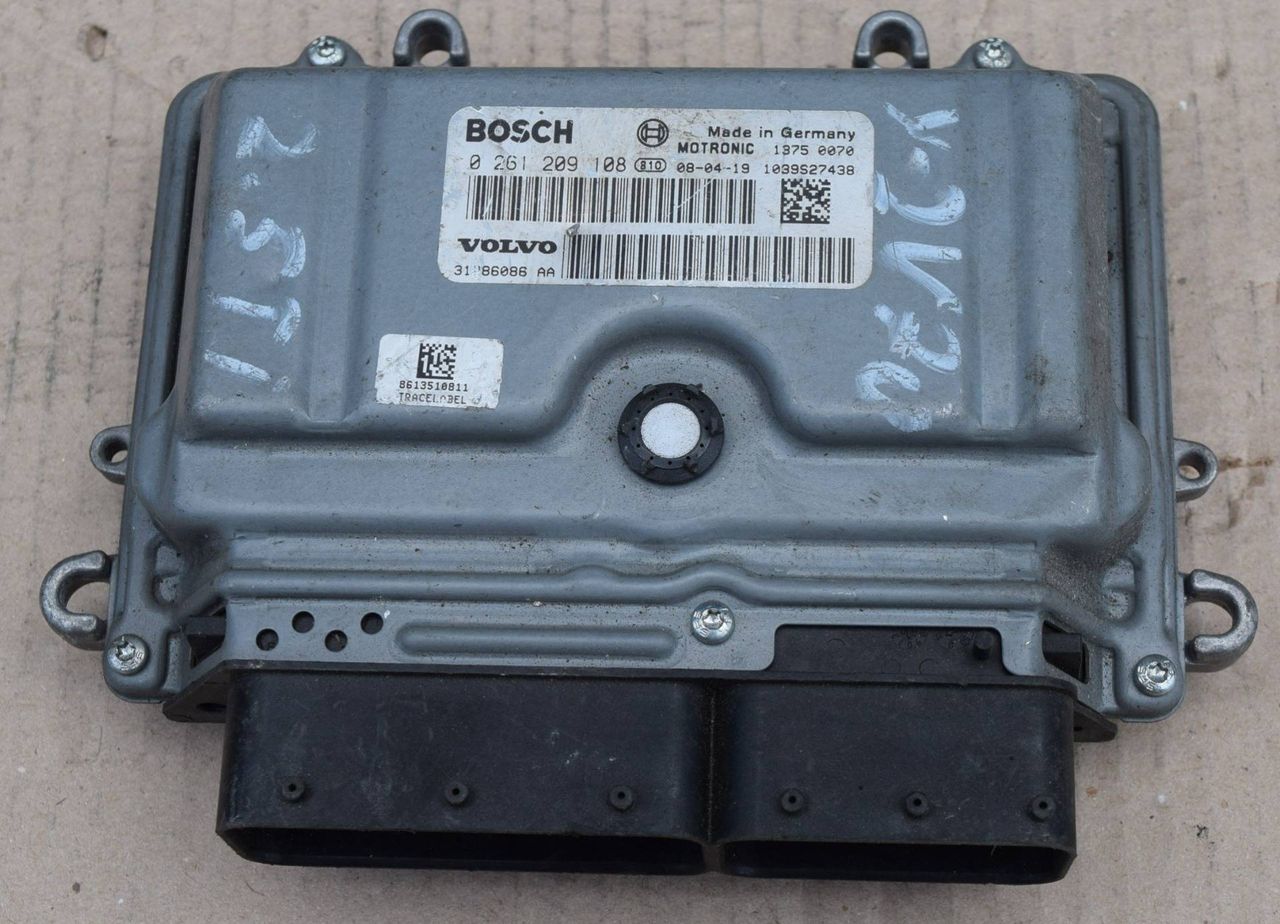 блок управления двигателем Volvo V70 3 поколение 2008, 2.5 л., B 5254 T6, бензин, АКПП, универсал, .0261209108, 31286086AA - фото №1
