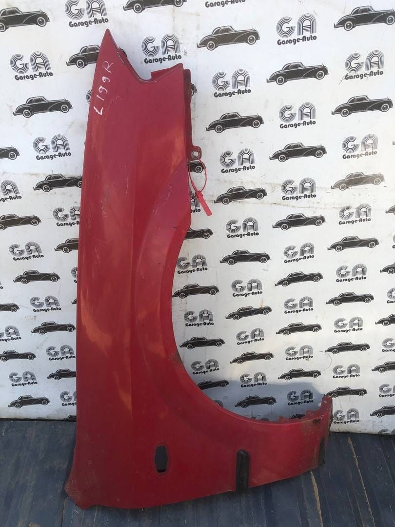 крыло переднее правое Mazda 323 6 поколение 1999, 2.0 л., RF3F, дизель, 5МКПП, красный, хетчбэк 5 дв.