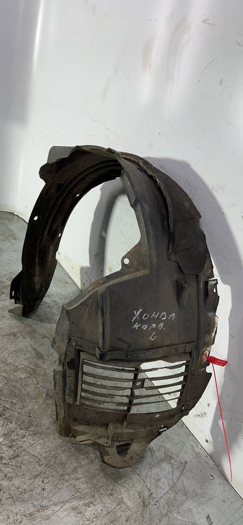 защита арок передняя левая (подкрылок) Honda CR-V 3 поколение [рестайлинг] 2011, 2.2 л., дизель, белый, внедорожник 5 дв.