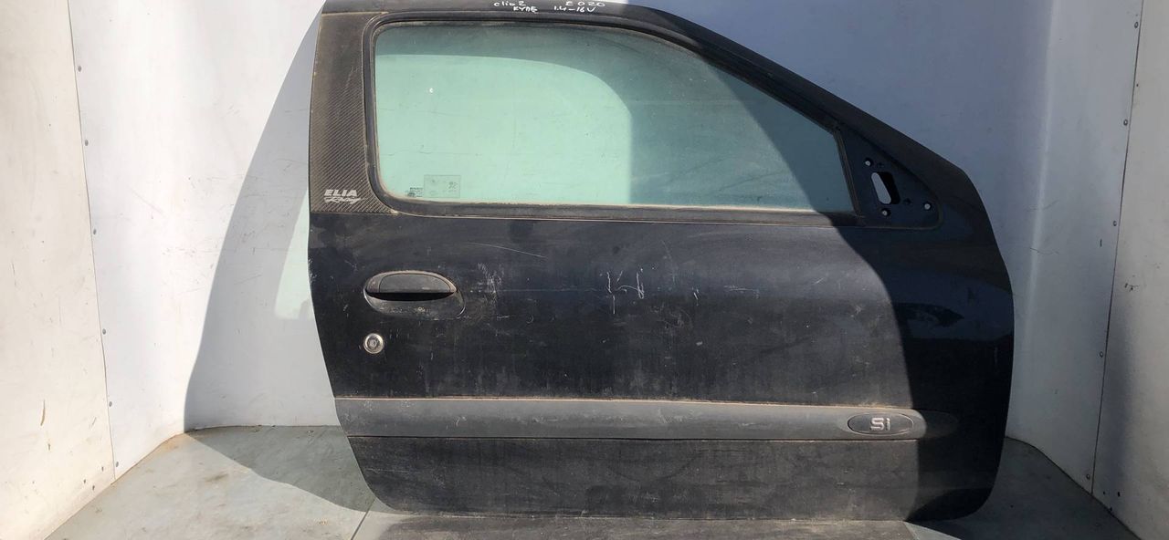 дверь передняя правая Renault Clio 2 поколение 1999, 1.4 л., бензин, 5МКПП, black, хетчбэк 3 дв.