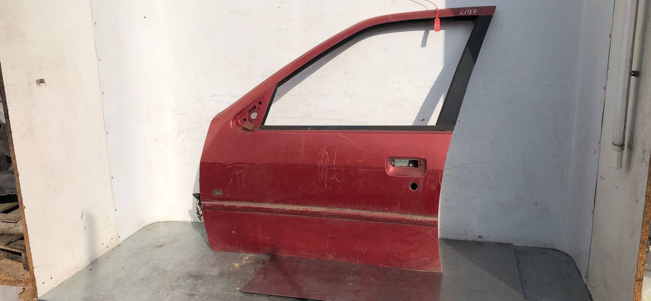 дверь передняя левая Peugeot 306 1 поколение [рестайлинг] 2000, 2.0 л., RFV (XU10J4R), бензин, 5МКПП, бордо, универсал