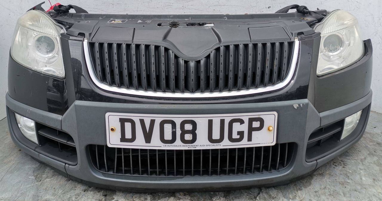 передняя часть (ноускат) Skoda Roomster 1 поколение 2009, 1.9 л., BSW, дизель, 5МКПП, фургон