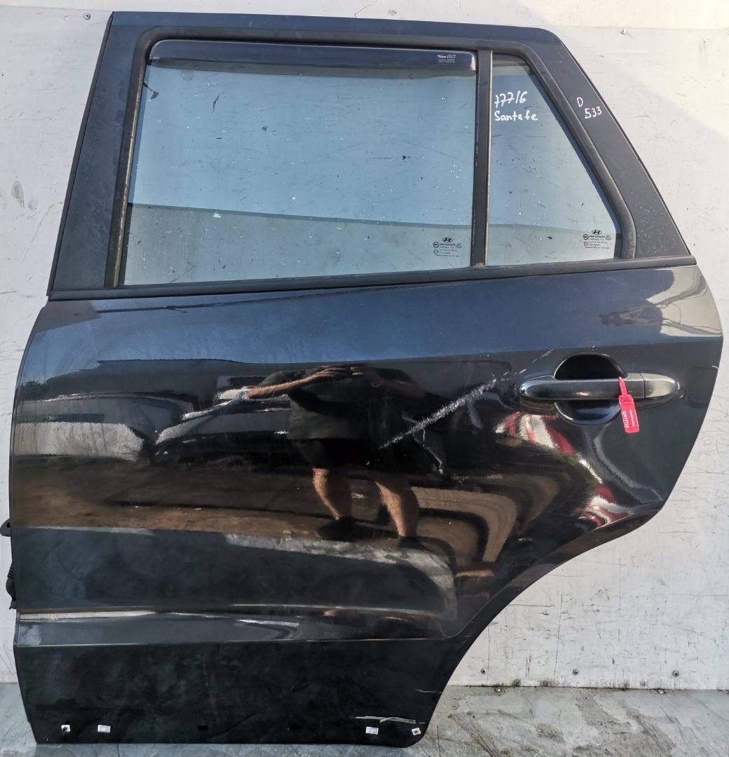 дверь задняя левая Hyundai Santa Fe 2 поколение (CM) 2006, 2.2 л., дизель, 6МКПП, внедорожник 5 дв.