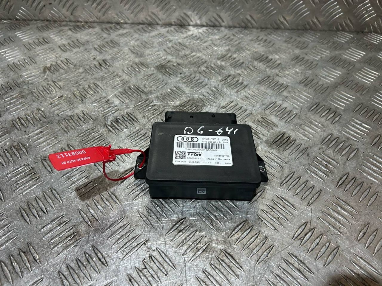 блок управления ручником Audi A7 4G 2014, 3.0 л., CDUC, дизель, АКПП, лифтбэк, 4H0907801H, 4H0907801A