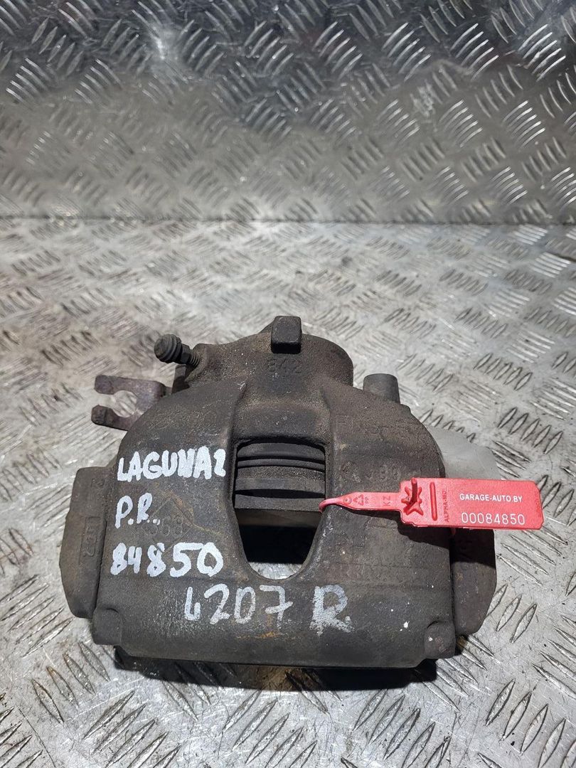 суппорт передний правый Renault Laguna 2 поколение [рестайлинг] 2005, 2.0 л., бензин, 5МКПП, серебро, хетчбэк 5 дв.