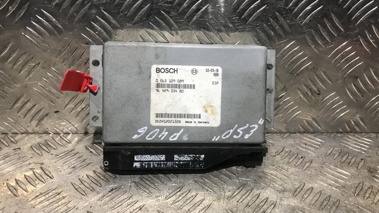 Блок управления ABS/ESP Peugeot 406 1 поколение [рестайлинг] 2001, 2.0 л., HDi, дизель, МКПП, 0265109089, 9642933480