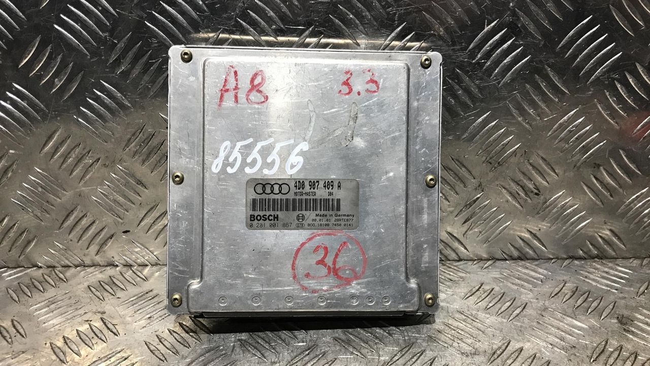 блок управления двигателем Audi A8 D2/4D [рестайлинг] 2001, 3.3 л., дизель, АКПП, седан, 4D0907409A, 0281001867