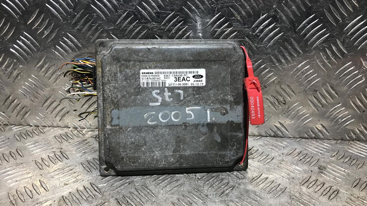 блок управления двигателем Ford Fiesta 5 поколение 2005, 1.4 л., бензин, МКПП, хетчбэк 5 дв., 6S61-12A650-PC, S118763016C