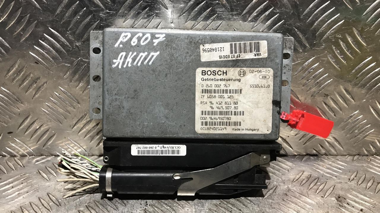блок управления АКПП Peugeot 607 1 поколение 2002, 2.2 л., дизель, АКПП, 0260002767, 9641281180, 9646950780
