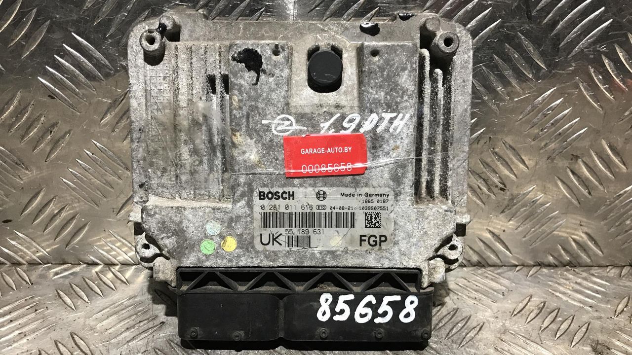 блок управления двигателем Opel Vectra C 2004, 1.9 л., Z19DTH, дизель, АКПП, универсал, 0281011616, 55189631