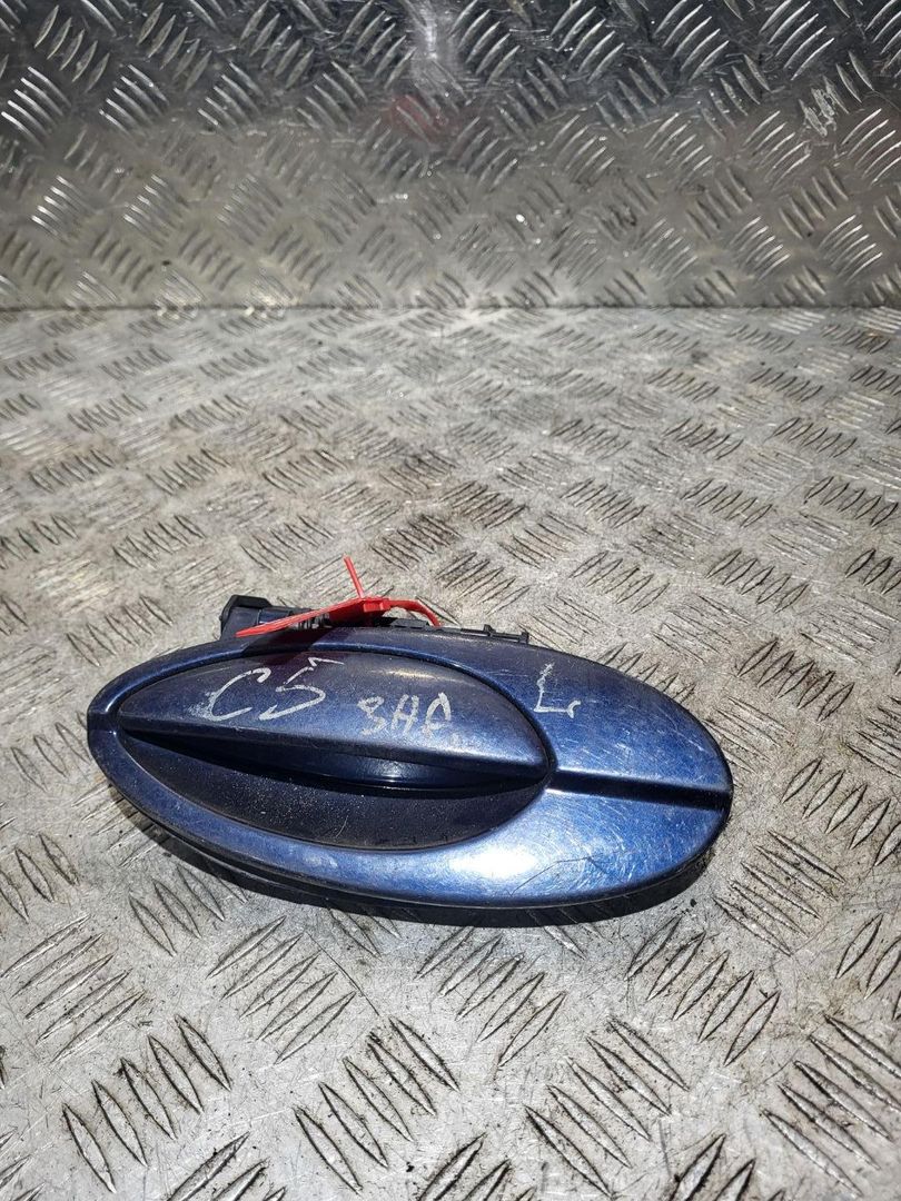 ручка наружная задняя левая Citroen C5 1 поколение 2000, 2.2 л., дизель, darkblue, хетчбэк 5 дв., 9631831077, 9631830877
