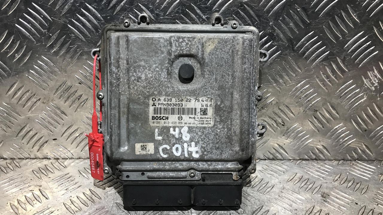 блок управления двигателем Mitsubishi Colt 6 поколение (Z20/Z30) 2007, 1.5 л., дизель, МКПП, хетчбэк 5 дв., A6391502279, PMN903093, 0281013498