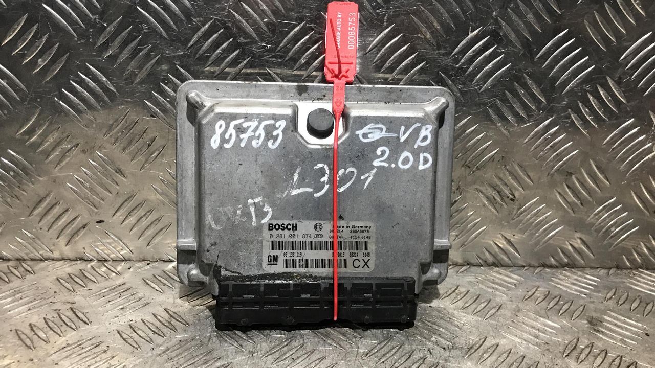 блок управления двигателем Opel Vectra B [рестайлинг] 1999, 2.0 л., X 20 DTH, дизель, 5МКПП, универсал, 0281001874, 09136119