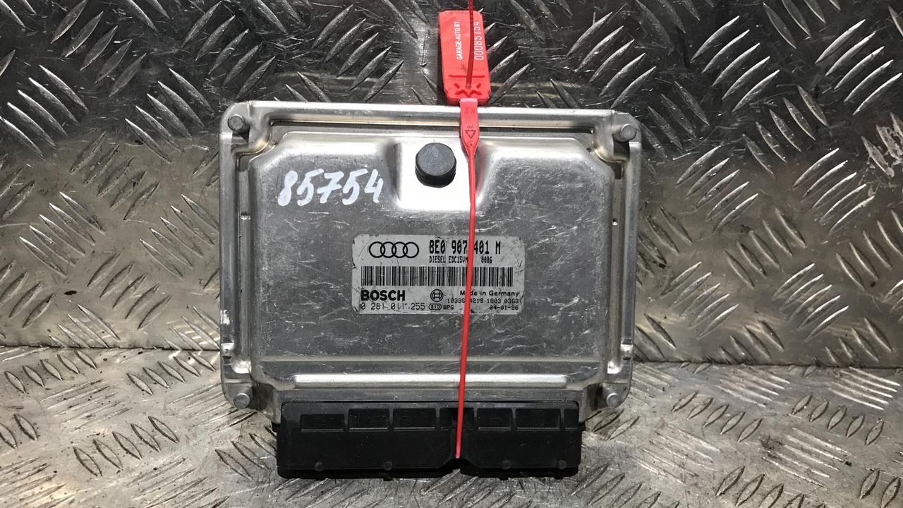 блок управления двигателем Audi A6 4B/C5 [рестайлинг] 2004, 2.5 л., BDG, дизель, 6МКПП, седан, 8E0907401M, 0281011255