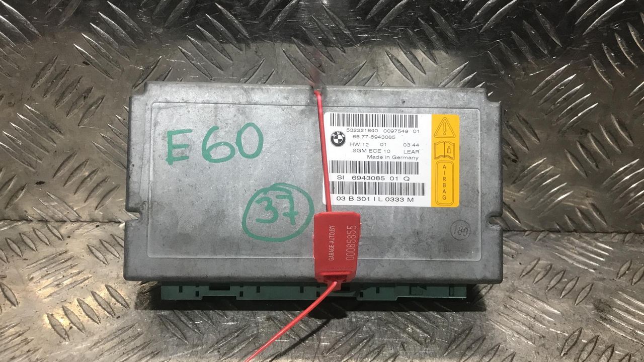 блок AirBag BMW 5 серия E60/E61 2005, 3.0 л., дизель, АКПП, 532221840, 65.77-6943085, 6943085