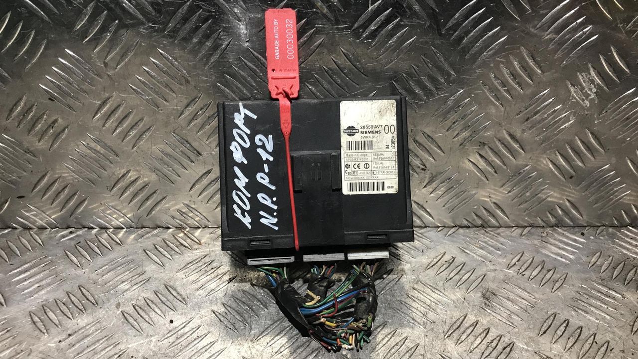 блок комфорта Nissan Primera P12 2003, 2.2 л., дизель, МКПП, седан, 28550AV7, 5WK48123, 5WK48812, 5WK48124, 97RAI-000013