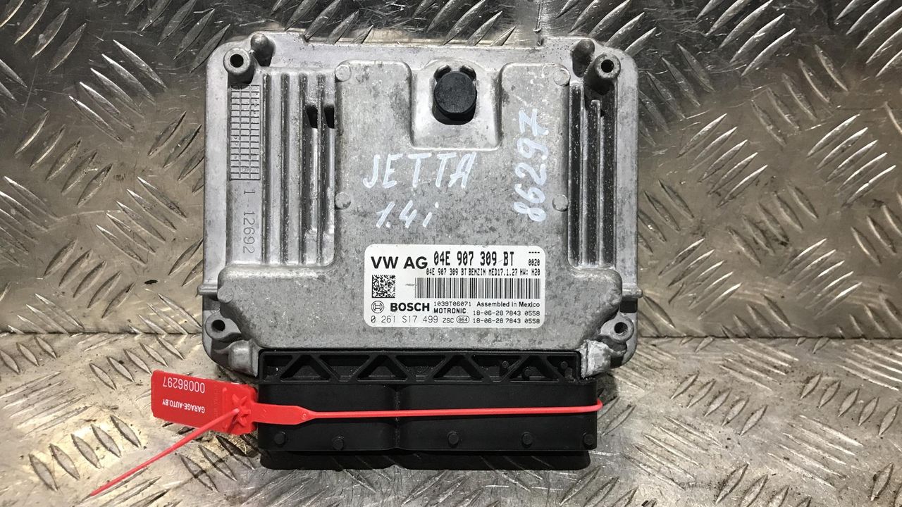 блок управления двигателем Volkswagen Jetta 7 поколение 2018, 1.4 л., бензин, АКПП, седан, 04E907309BT, 0261S17499, 1039T06071