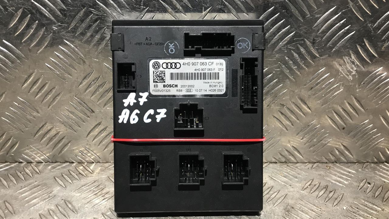 Блок управления BCM (Body Control Module) Audi A7 4G 2014, 3.0 л., CDUC, дизель, АКПП, лифтбэк, 4H0907063CF, 20012002, F005V01325