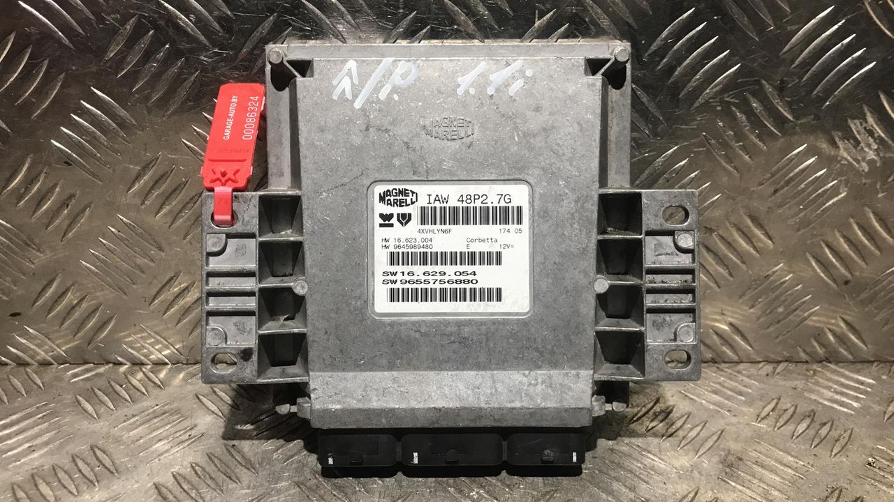 блок управления двигателем Citroen C2 1 поколение 2006, 1.1 л., бензин, МКПП, 48P2.7G, 16.623.004, 9645989480, 16.629.054, 9655756880
