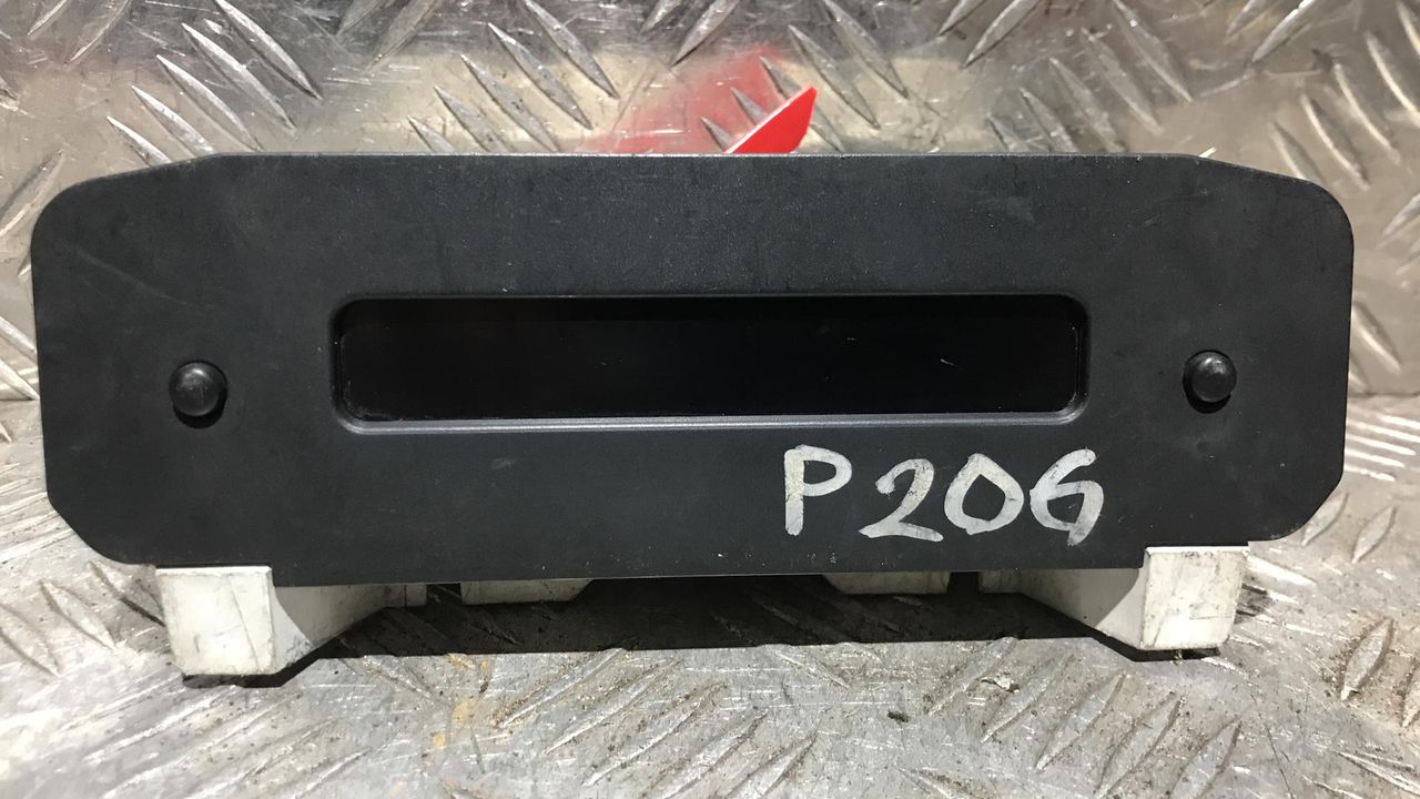 дисплей Peugeot 206 1 поколение 2001, 1.4 л., бензин, МКПП, хетчбэк 5 дв., 9646005377