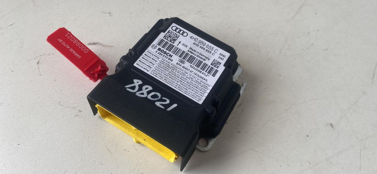блок AirBag Audi A6 4G/C7 2013, 2.8 л., CHVA, бензин, АКПП, седан, полный привод, 4H0959655C, 0285010856