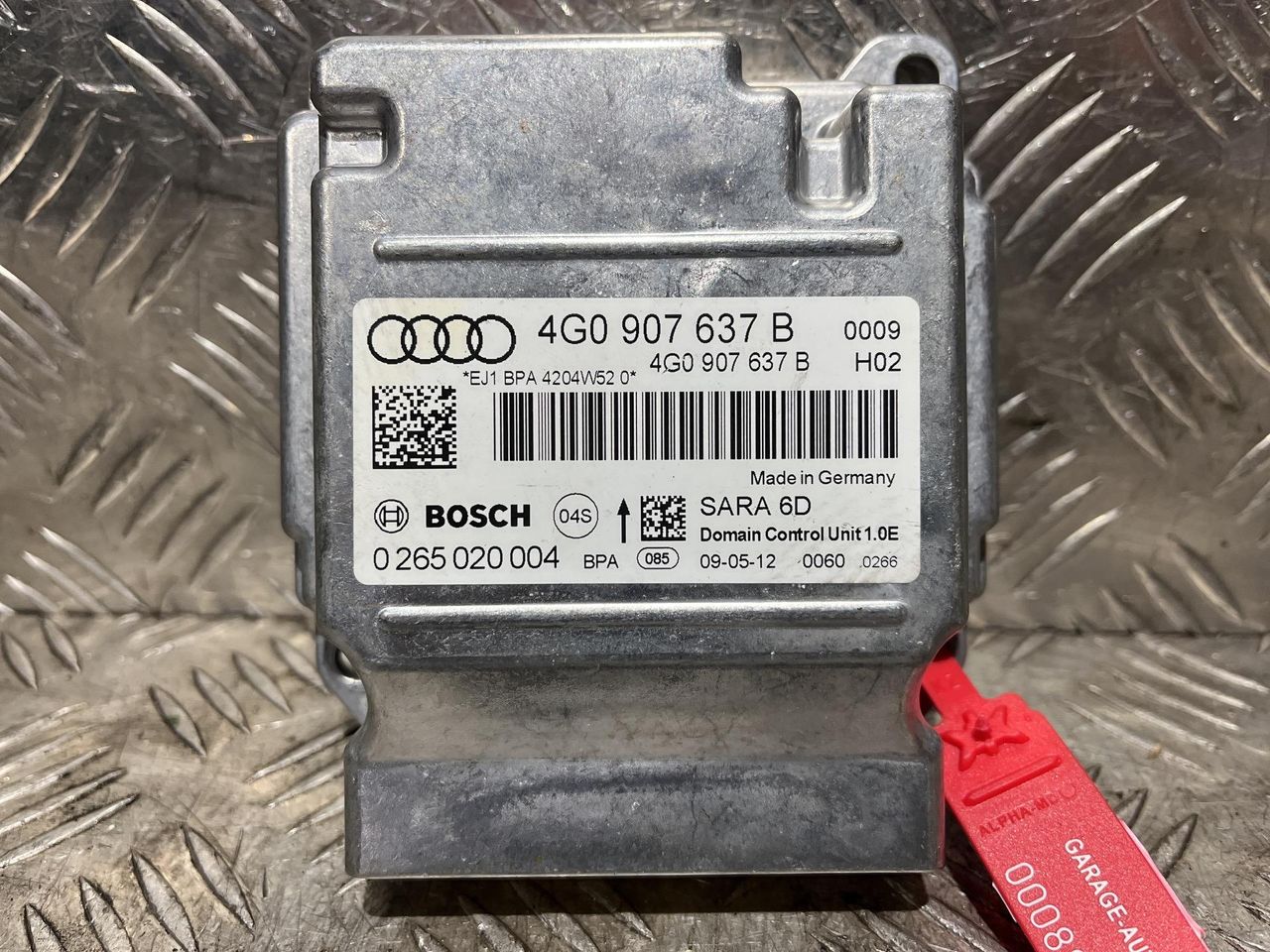 датчик ускорения Audi A6 4G/C7 2013, 2.8 л., CHVA, бензин, АКПП, седан, полный привод, 4G0907637B, 0265020004