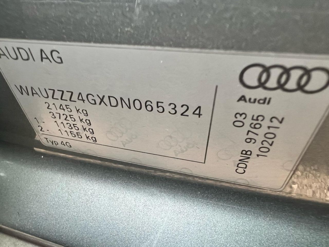 Audi A6 4G/C7 2012