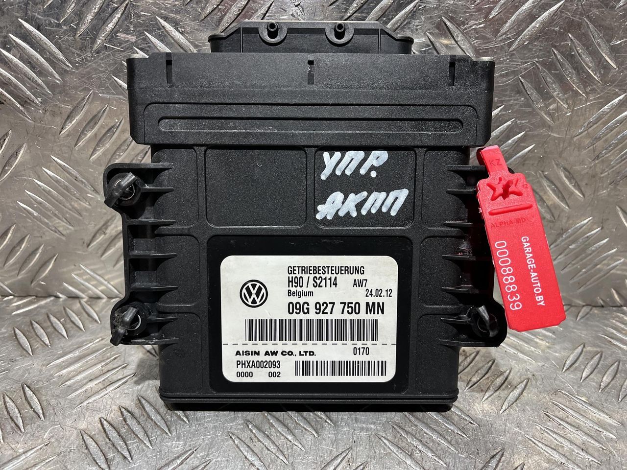 блок управления АКПП Volkswagen Tiguan 1 поколение [рестайлинг] 2012, 2.0 л., CCZA, бензин, АКПП, внедорожник 5 дв., полный привод, 09G927750MN, H90S2114AW7