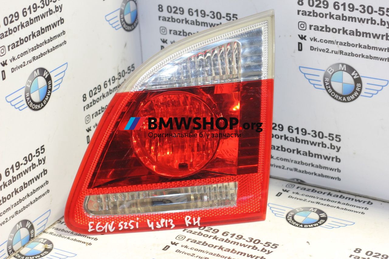 фонарь крышки багажника правый BMW 5 серия E60/E61 2004, 2.5 л., M54 B25 (256S5), бензин, АКПП, универсал, 63216935326