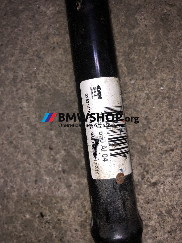 полуось задняя (приводной вал, ШРУС) BMW 3 серия F30/F31/F34 2013, 3.0 л., N57 D30 A, дизель, АКПП, седан, 33207597690