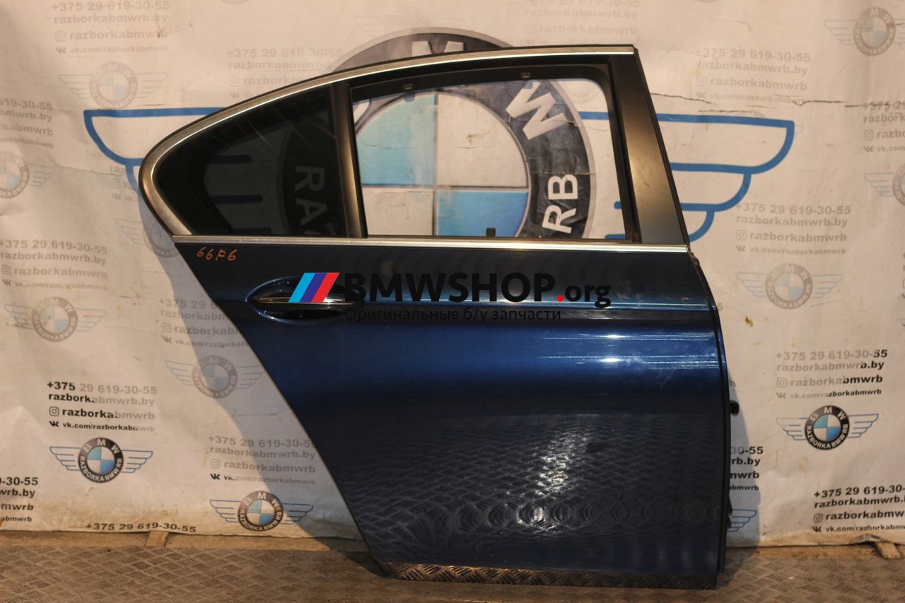 дверь задняя правая BMW 5 серия F07/F10/F11 2010, 3.0 л., бензин, АКПП, синий, седан, 41007206114