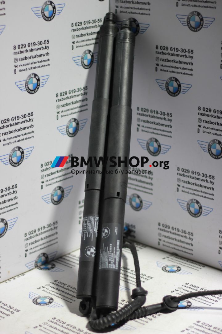 амортизатор крышки багажника (3-5 двери) BMW X5 F15 2018, 2.0 л., гибрид, АКПП, серебристый, внедорожник 5 дв., 51247434041