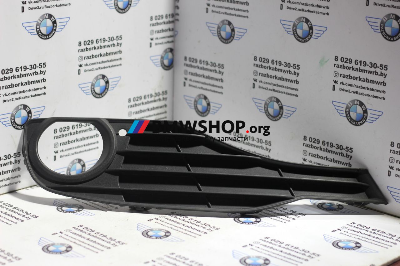 заглушка (решетка) в бампер BMW 3 серия F30/F31/F34 2014, 2.0 л., дизель, АКПП, белый, седан, правый руль, 7255366