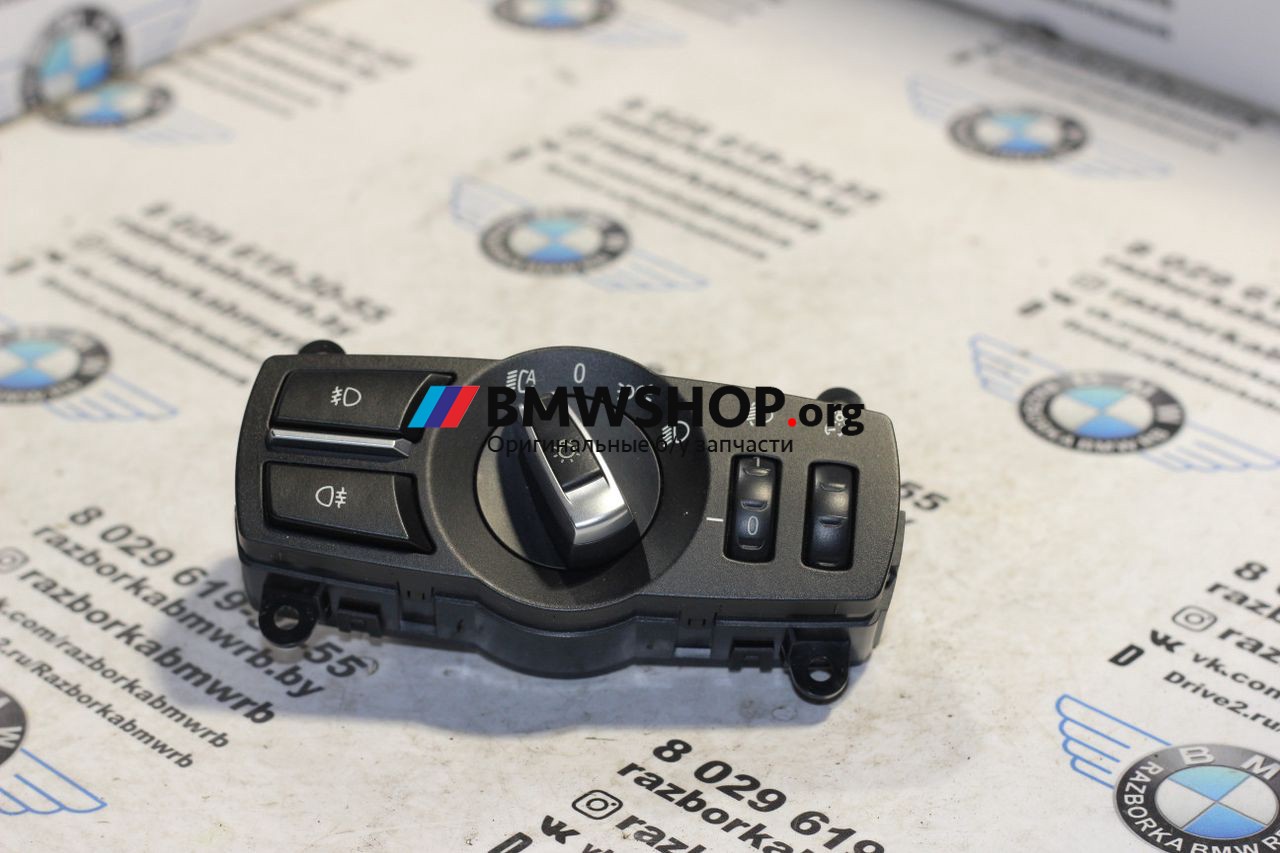 переключатель света BMW 5 серия F07/F10/F11 2012, 2.0 л., дизель, АКПП, imperial-blau brillant metallic, хетчбэк 5 дв., правый руль, 9192746