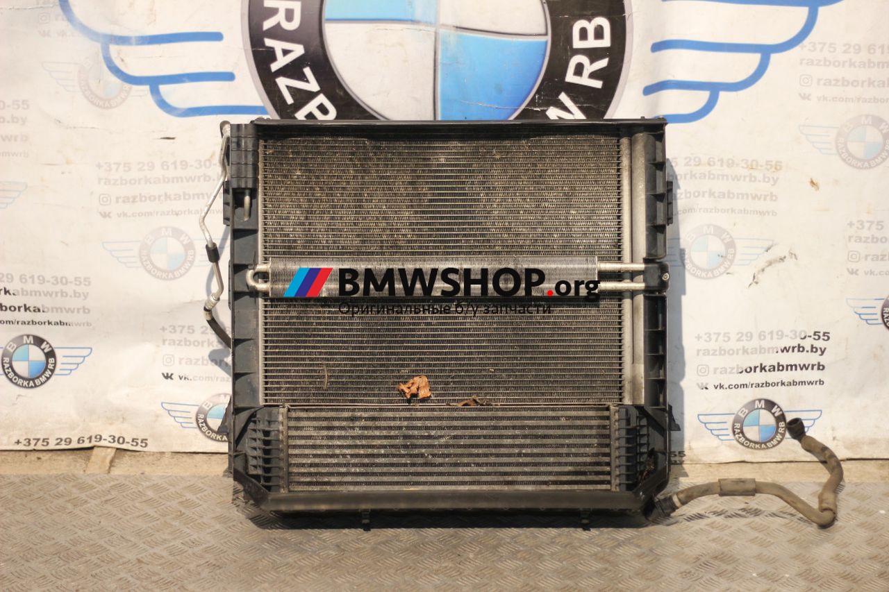 кассета радиаторов BMW X5 E70 [рестайлинг] 2012, 3.0 л., дизель, АКПП, черный, внедорожник 5 дв., правый руль