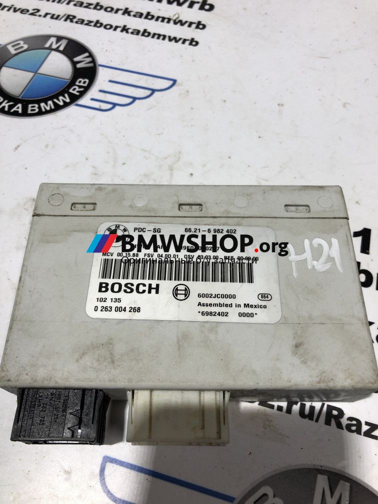 блок управления парктрониками BMW 3 серия E90/E91/E92/E93 [рестайлинг] 2008, 2.0 л., N43 B20 A, бензин, седан, 66216982402
