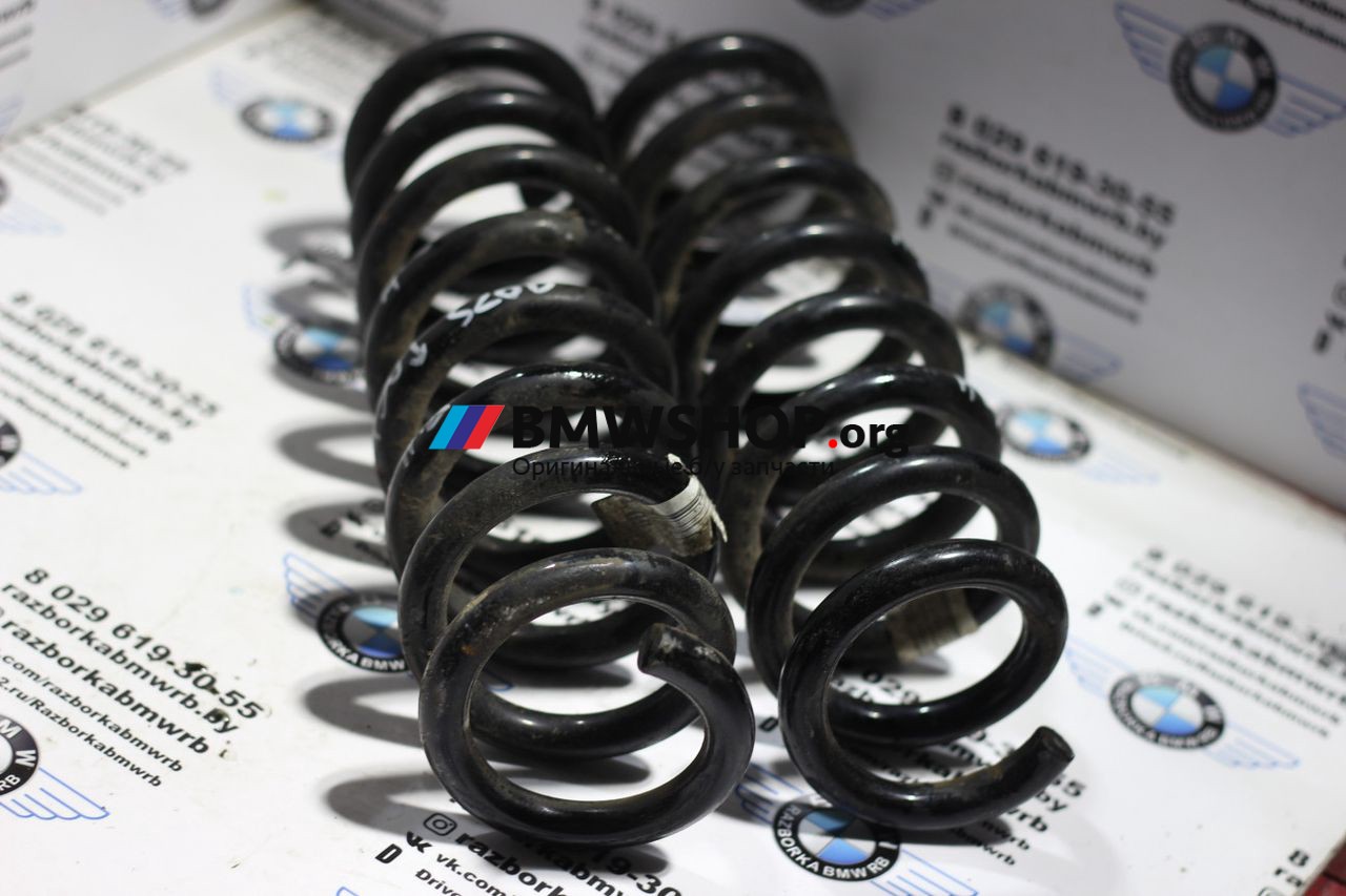 пружина BMW 3 серия F30/F31/F34 2013, 2.0 л., дизель, МКПП, белый альпин вайс 300, седан, правый руль
