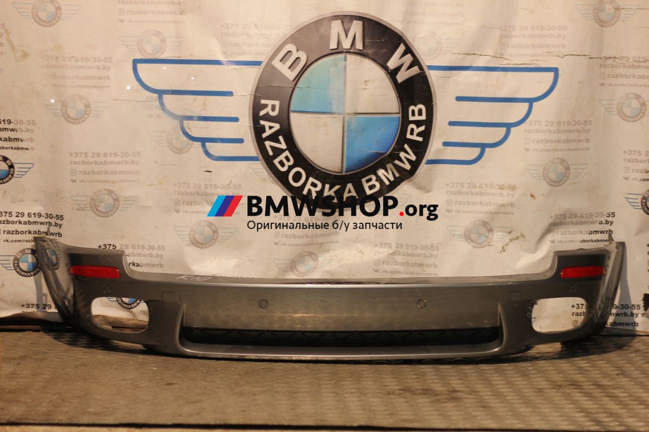бампер задний BMW X5 E70 2010, 4.8 л., бензин, АКПП, серый, внедорожник 5 дв., 51128037277