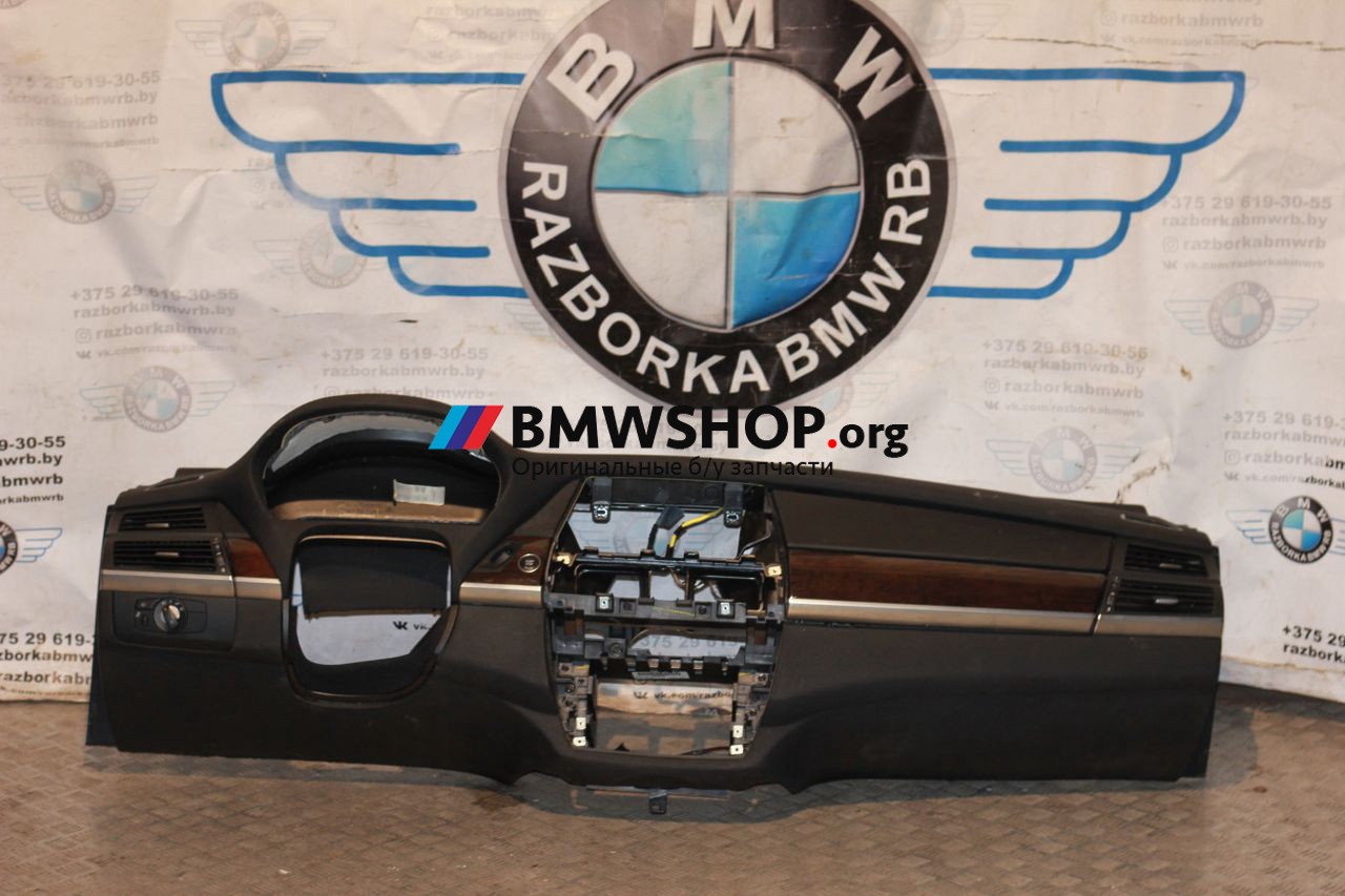 панель передняя салона (торпедо) BMW X5 E70 2010, 4.8 л., бензин, АКПП, серый, внедорожник 5 дв., 51459140536