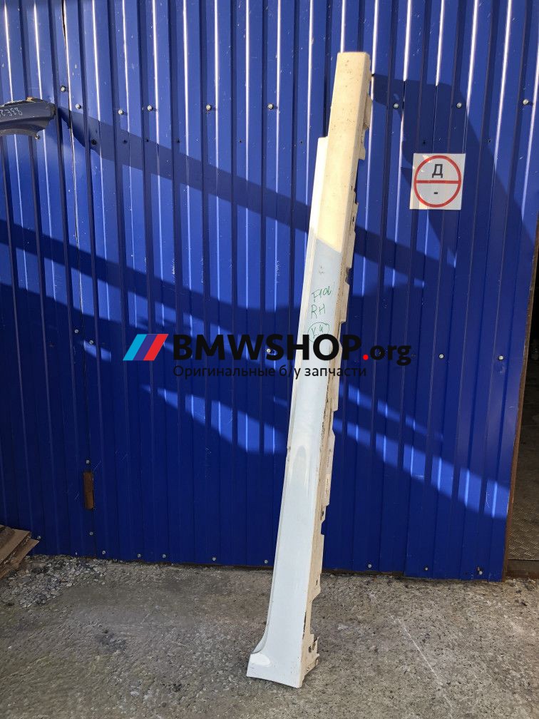 накладка на порог BMW 5 серия F07/F10/F11 2012, 2.0 л., бензин, АКПП, белый а300, седан, 51777262664