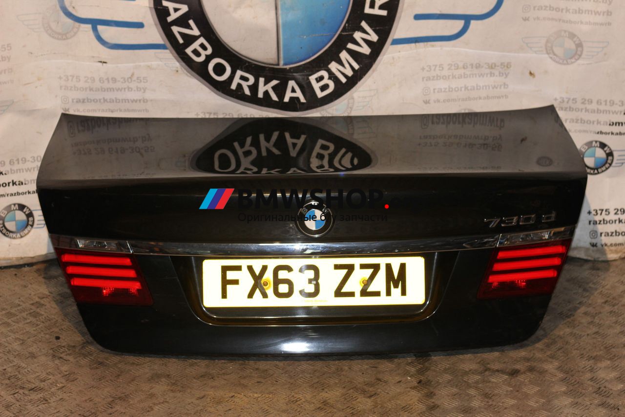 крышка багажника (дверь 3-5) BMW 7 серия F01/F02 [рестайлинг] 2013, 3.0 л., дизель, АКПП, black sapphire metallic (475), седан, правый руль, 41627172332