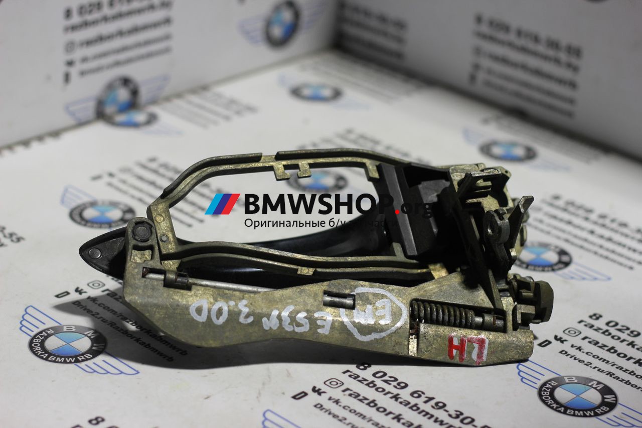 ручка наружная задняя левая BMW X5 E53 [рестайлинг] 2004, 3.0 л., M57 D30 (306D2), дизель, внедорожник 5 дв., 51228243635