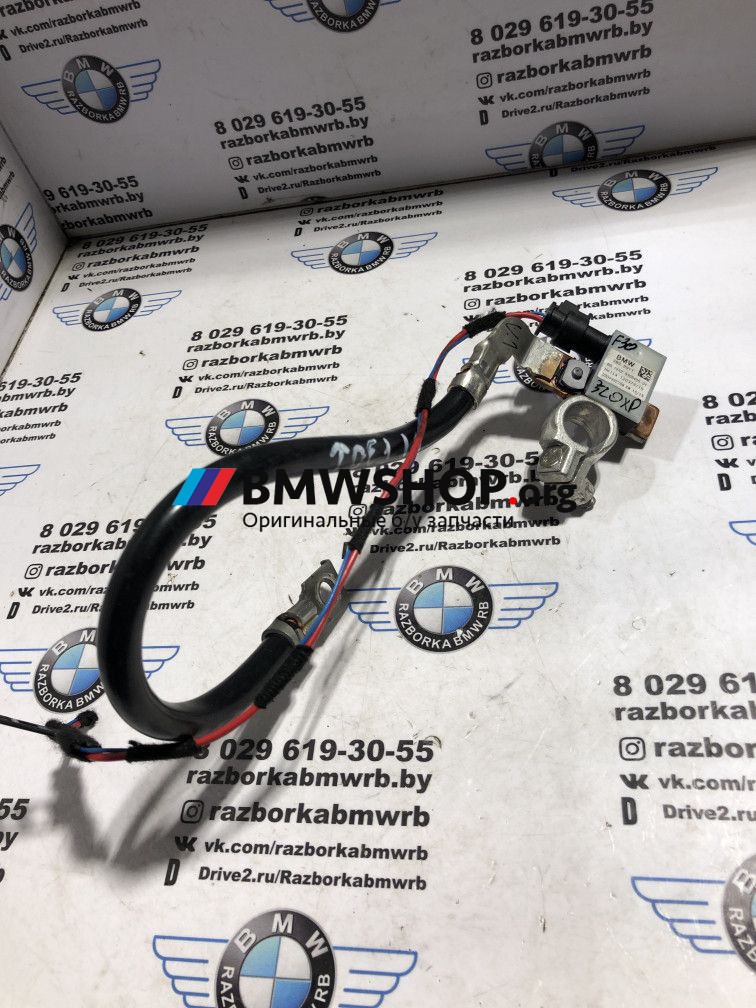 минусовой провод аккумулятора BMW 3 серия F30/F31/F34 2013, 2.0 л., дизель, АКПП, седан, правый руль, 12429306405
