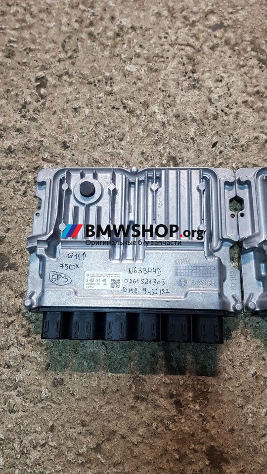 блок управления двигателем BMW 7 серия G11/G12 G11 2019, 4.4 л., бензин, АКПП, белый, седан, полный привод, правый руль, 9452187, 0261S21905