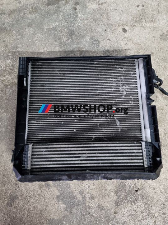 кассета радиаторов BMW X6 F16 2016, 4.0 л., дизель, АКПП, полный привод, правый руль, 17117807624