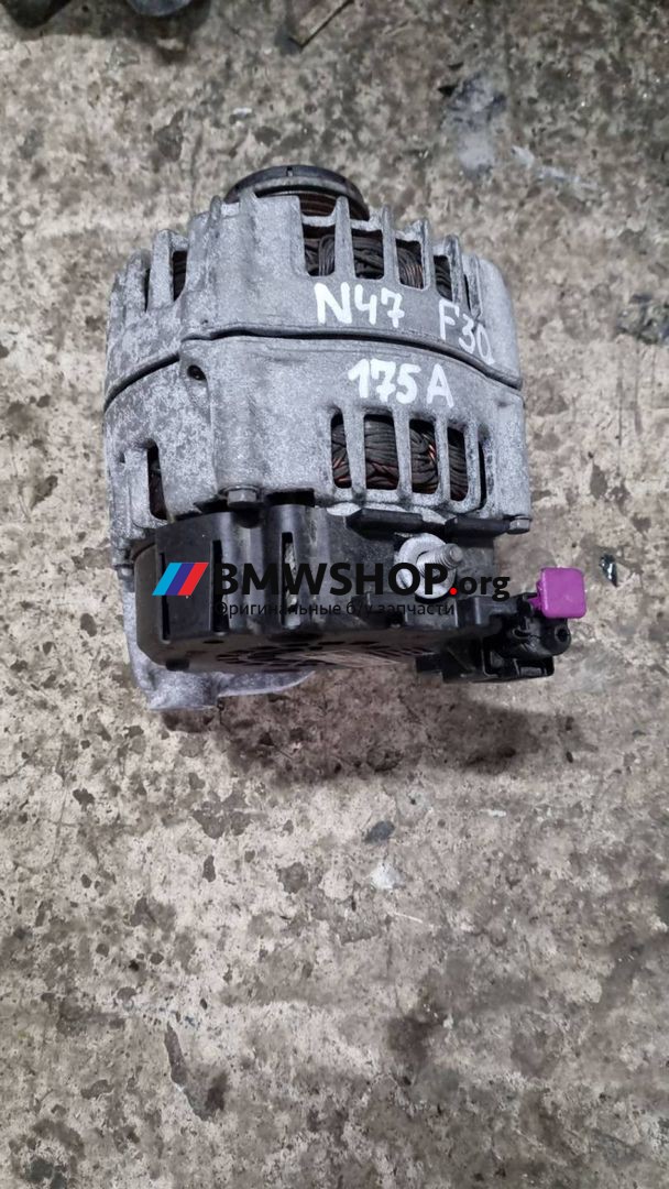 генератор BMW 3 серия F30/F31/F34 2013, 2.0 л., дизель, МКПП, белый альпин вайс 300, седан, правый руль, 8519890