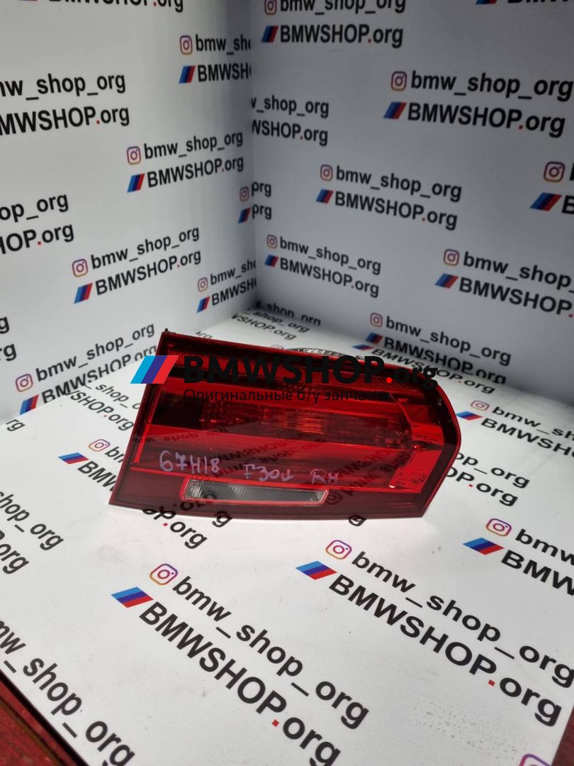 фонарь крышки багажника правый BMW 3 серия F30/F31/F34 2013, 2.0 л., дизель, МКПП, белый альпин вайс 300, седан, правый руль, 63217371112