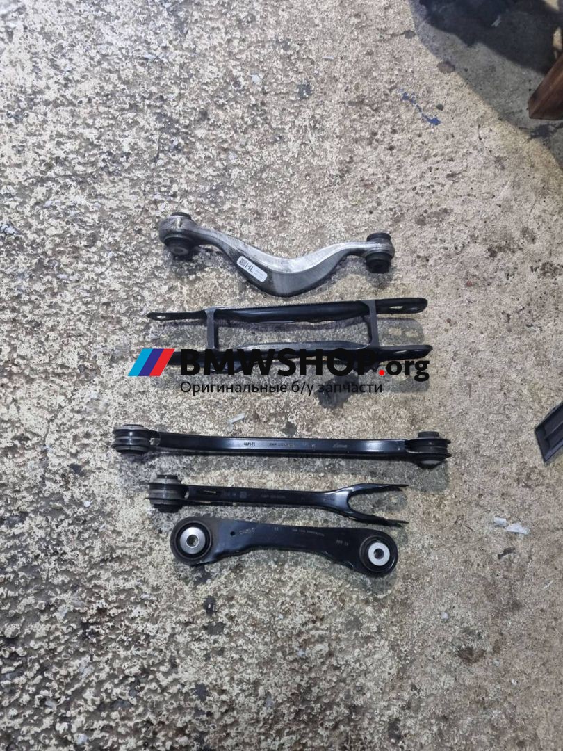 рычаг задний левый BMW 7 серия G11/G12 G12 2018, 6.6 л., N74 B66 B, бензин, АКПП, carbon-schwarz 416, седан, полный привод, правый руль, 33326867537, 33326861125, 33326861115