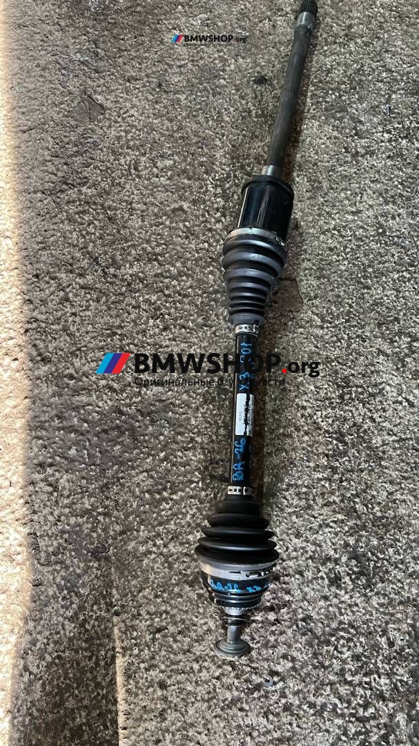 полуось передняя правая (приводной вал, ШРУС) BMW X3 G01 (2017 - 2026), 2.0 л., B47 D20 B, дизель, АКПП, black-sapphire metallic (475), полный привод, правый руль, 8687782
