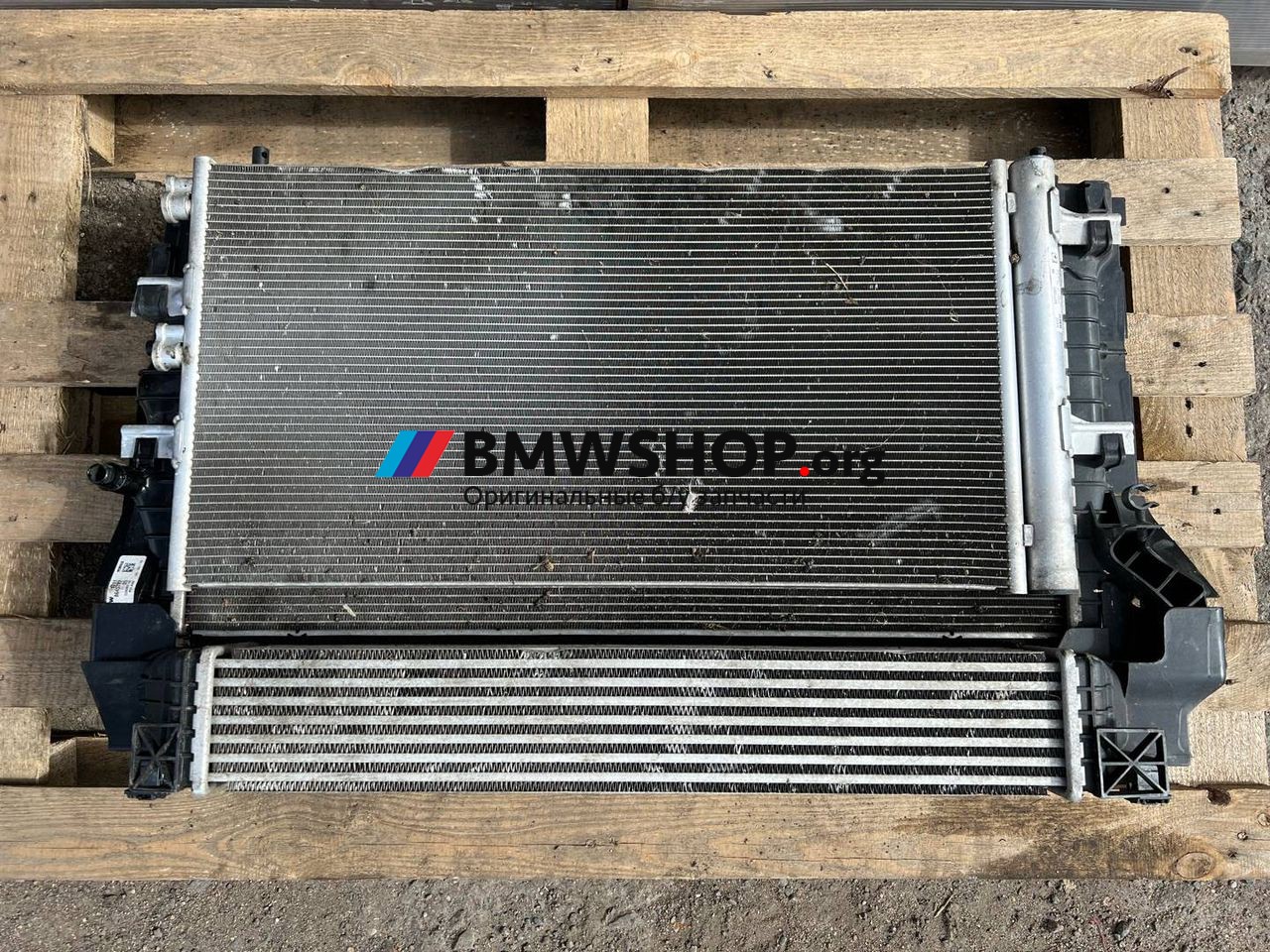 кассета радиаторов BMW X1 F48 2019, 2.0 л., B48 A20 A, бензин, АКПП, хетчбэк 5 дв., передний привод, правый руль, 17428645861, 11718645638, 64509271205
